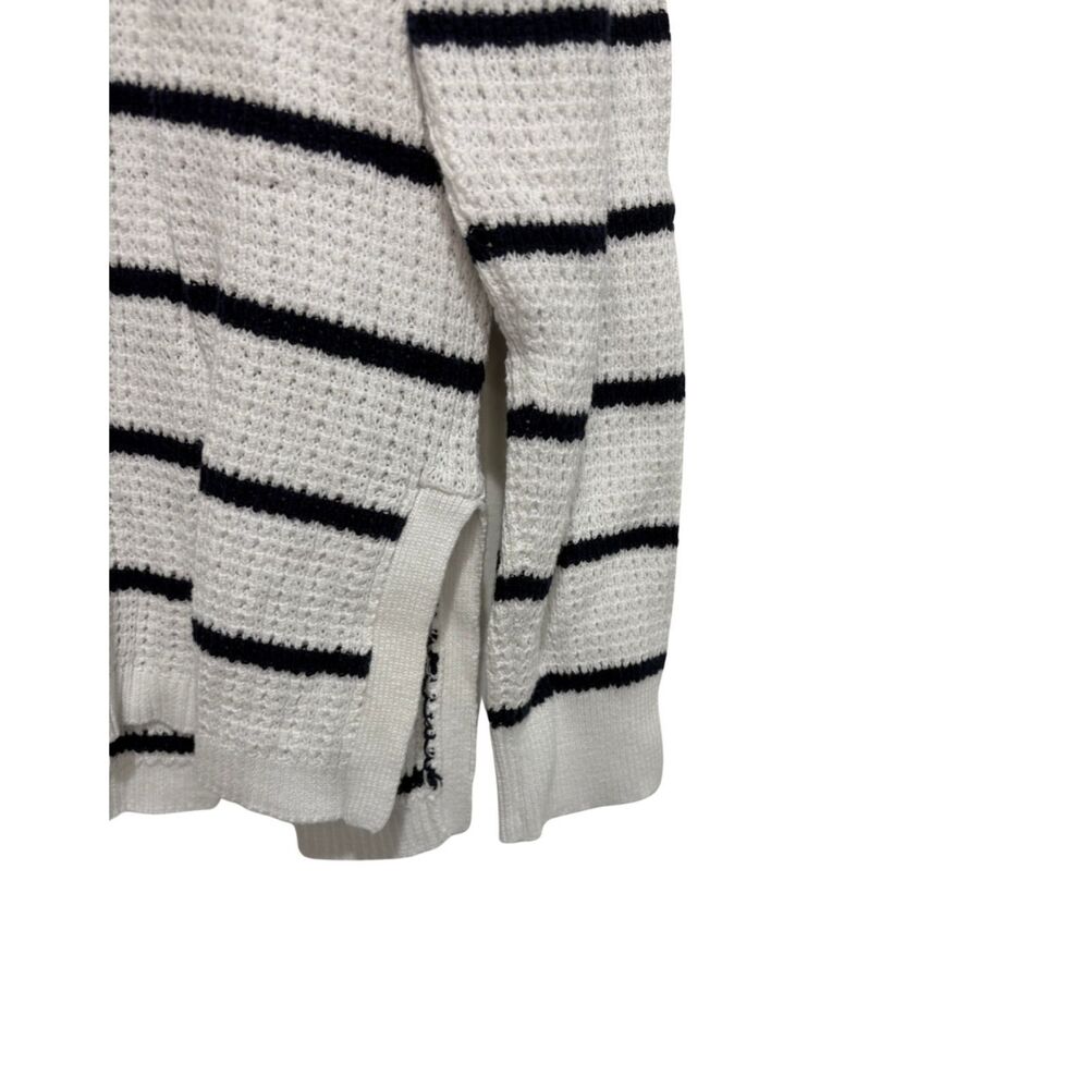 Ralph Lauren Navy & White Striped Cotton Sweater Preppy Coastal Classic Pullover - Picture 4 of 8